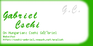 gabriel csehi business card